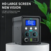 LUXIANZI 8589D+ 2 IN 1 Hot Air Gun Soldering Station With LED Digital Display For BGA PCB IC Repair Tool SMD Rework Station 2
