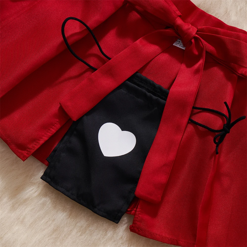 Japan Hotsweet Women's Sleepwear Set Strapless Cut Petal Sleeve Crop Top With Lace Up Pleat Mini Skirt Sexy Erotic Lingerie Set