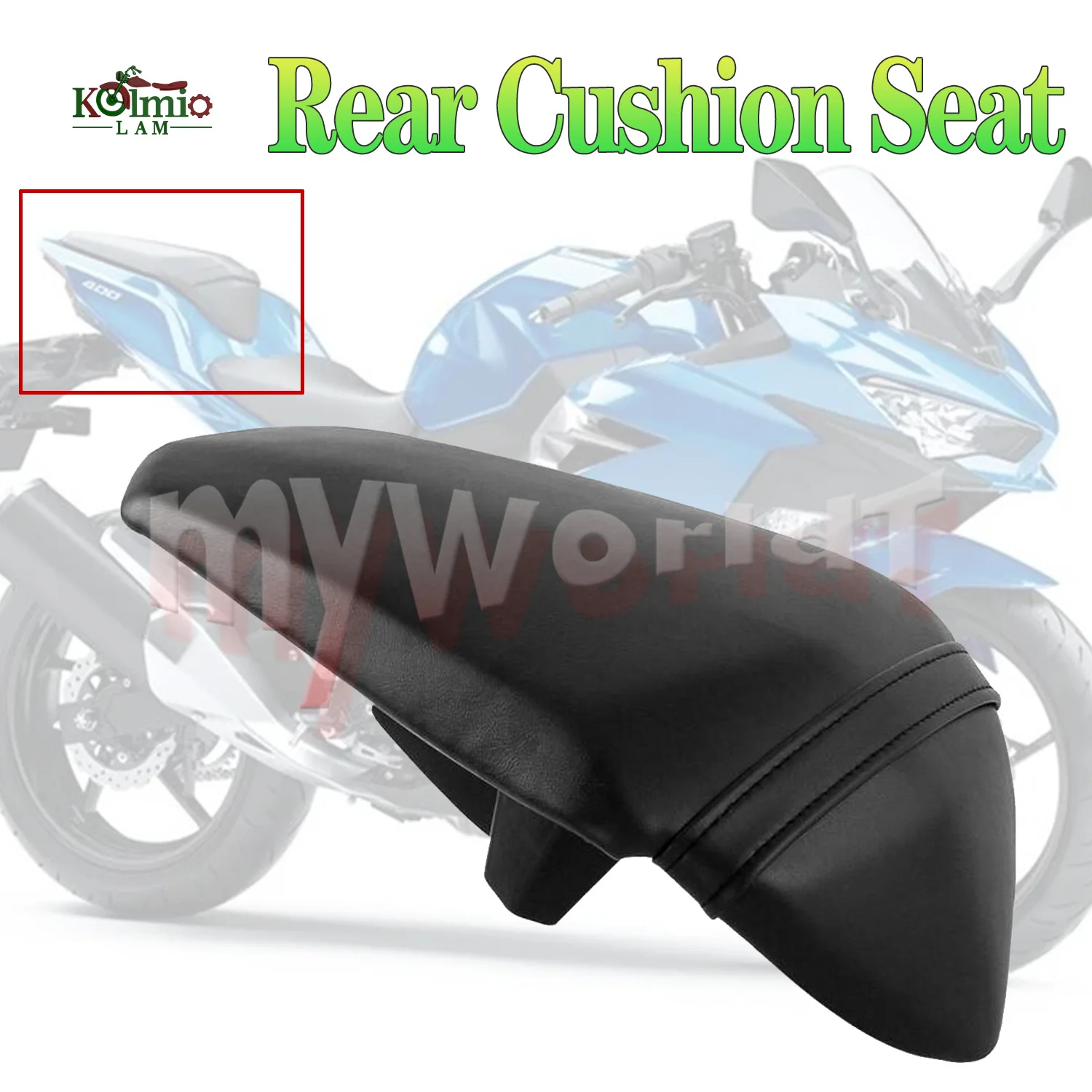 

Fit For KAWASAKI NINJA 400 EX400 2018 - 2023 Motorcycle Rear Pillion Passenger Seat Cushion NINJA400