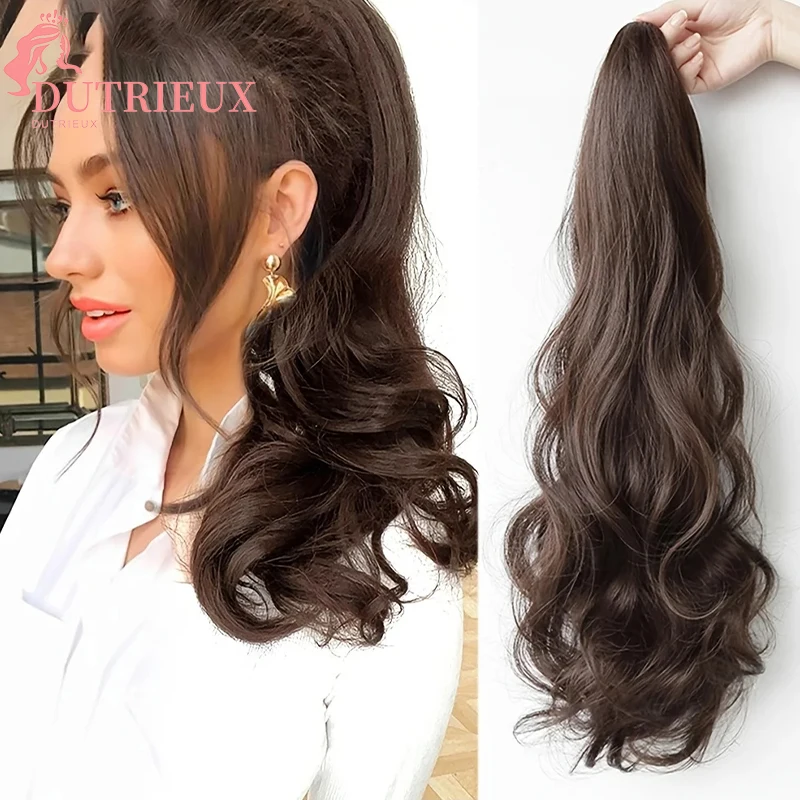 Langer Lockiger Pferdeschwanz – Clip-in Haarverlängerung Aus Synthetik, 50 Cm, Mit Kralle – Perfekt Für Cosplay & Styling