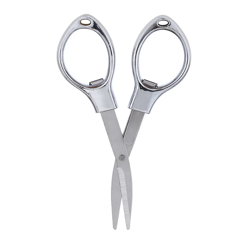 Portable Scissors 1/2/3PCs Stainless Steel Anti-Rust Portable Folding Scissors Glasses Shaped Mini Shear Fishing Scissor for Home and Travel