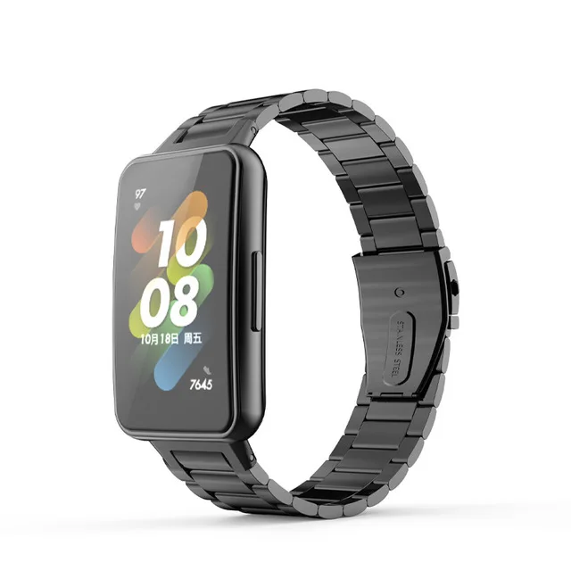 Stainless Steel Strap Loop - Elegant Metal Watch Bracelet with Clasp