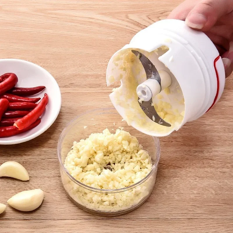 Vegetable Chopper Kitchen Cutter Manual Mini Food Garlic Chopper Hand Pull Blender