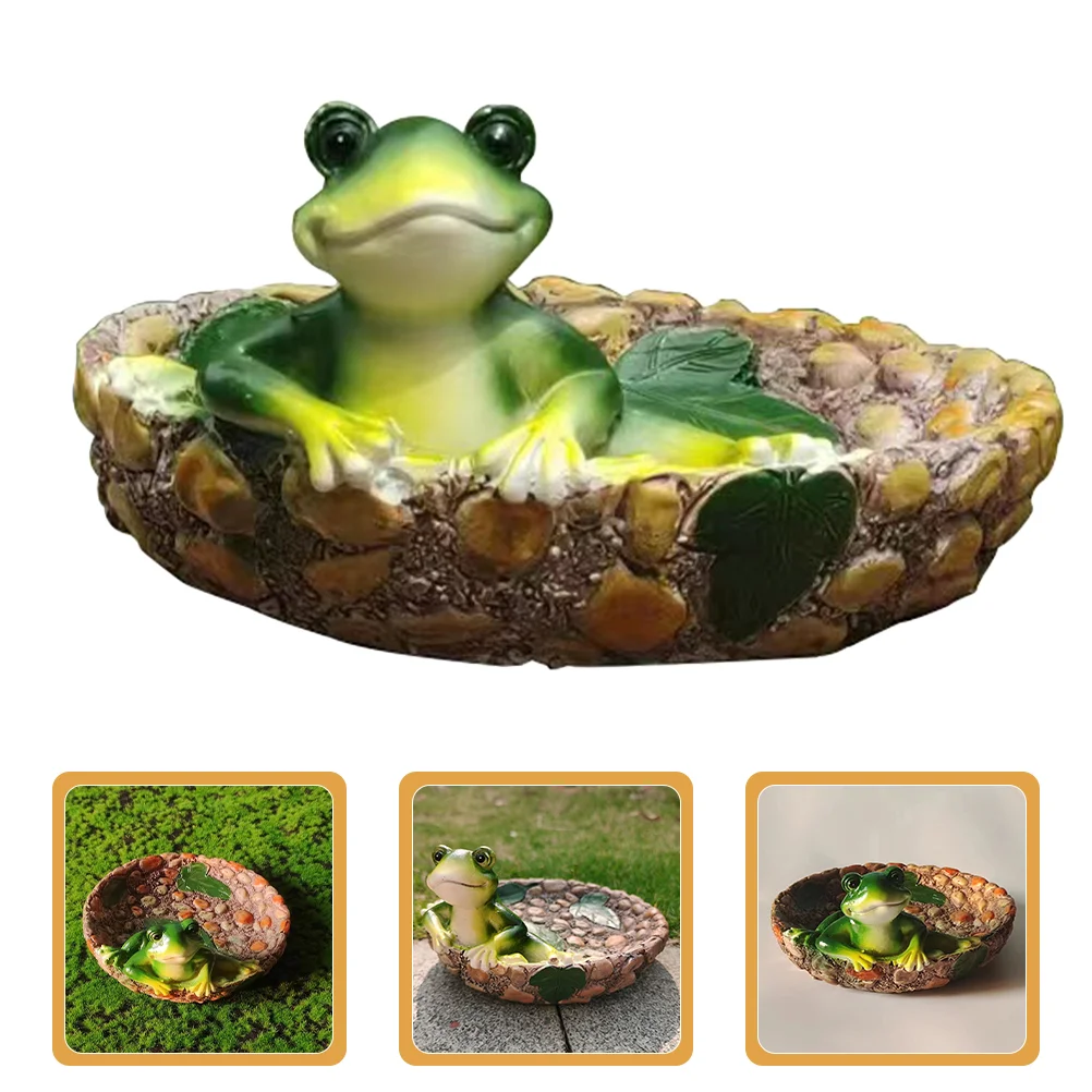 

Resin Frog Figurine Garden Frog Statue for Garden Lawn Yard Decor Delicate Frog Statue Garden Decor