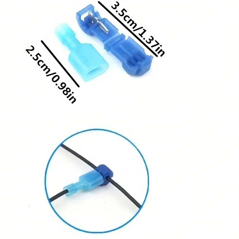 20Pairs Electrical Connectors, Quick Snap Splice Lock Wire Terminals Crimp
