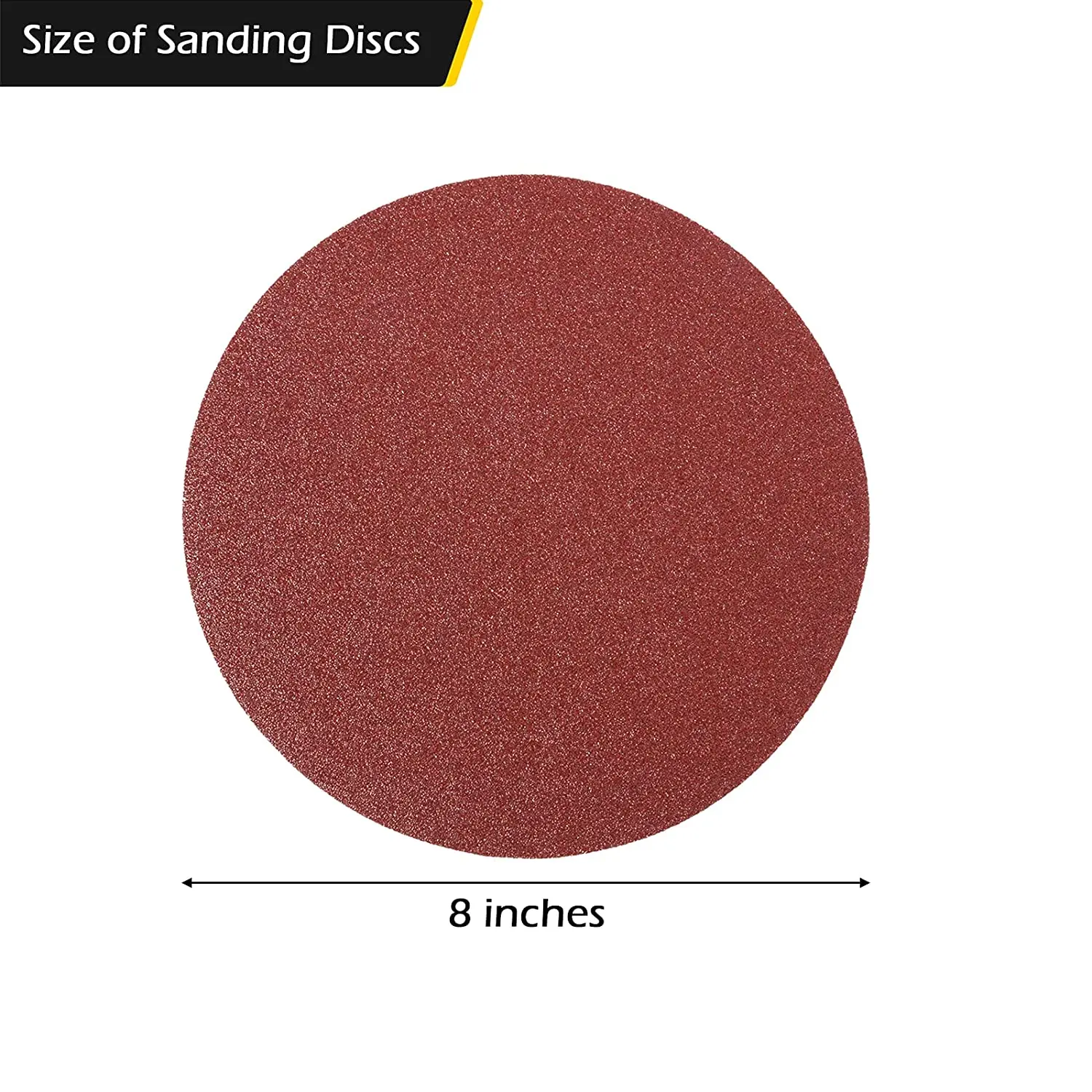 PSA-schuurschijven, 5 inch diam, zelfklevend schuurpapier met klevende achterkant - (Toepassingen: for houtbewerking, metaalafwerking), 15-delig(100 Grits