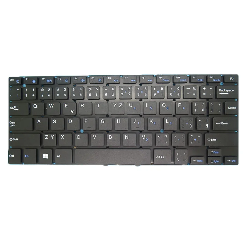 

Laptop Keyboard For UMAX For VisionBook 14Wi-S 14Wi-B Czech CZ Black Without Frame New