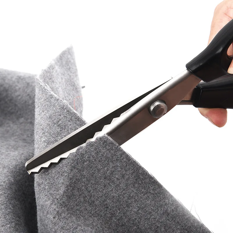 Tailor Scissors 3/5/7mm Zigzag / Wavy Lace Dressmaker Fabric Shears Stainless Steel Hand Scissors DIY Necessary Sewing Tools