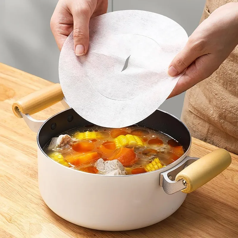 Air Fryer Oil Absorbing Paper 12/60PCS Disposable Oil Absorbing Paper Soup Food Grease Blotting Health Filter Film Special Food Grade Kitchen Accessories