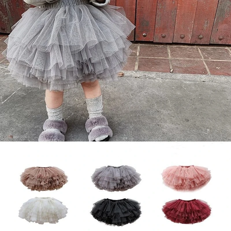 

Baby Girls Tulle Skirt Kids Spring Summer Dress Gauze Tutu Pettiskirt Party Wedding Princess Ball Gown For Children Bottoms