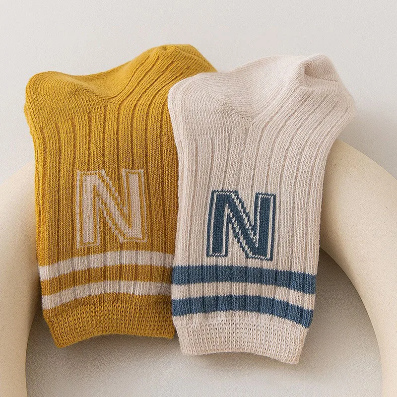 Cute Double Stripe Kids Knee High Socks for Girls