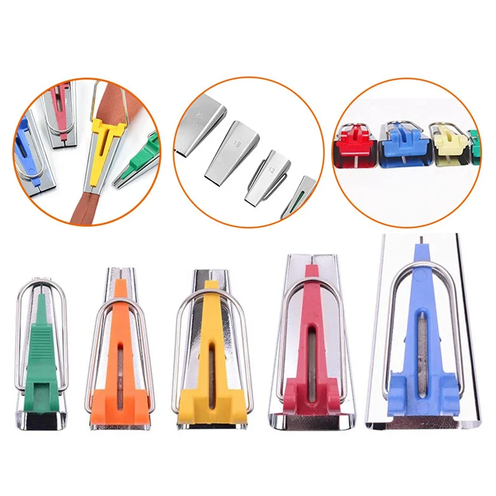 Pick Size 6/9/12/18/25mm Bias Tape Makers Sewing Machine Tools Bias Binding  Tape Maker Sewing Accessories Bias Tape Makers Set - AliExpress