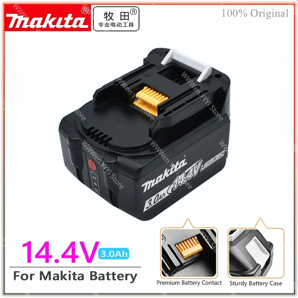 

14.4V makita 3000mAh BL1430 BL1415 BL1440 196875-4 194558-0 195444-8 3.0Ah 14.4V Makita rechargeable battery for LED indicator