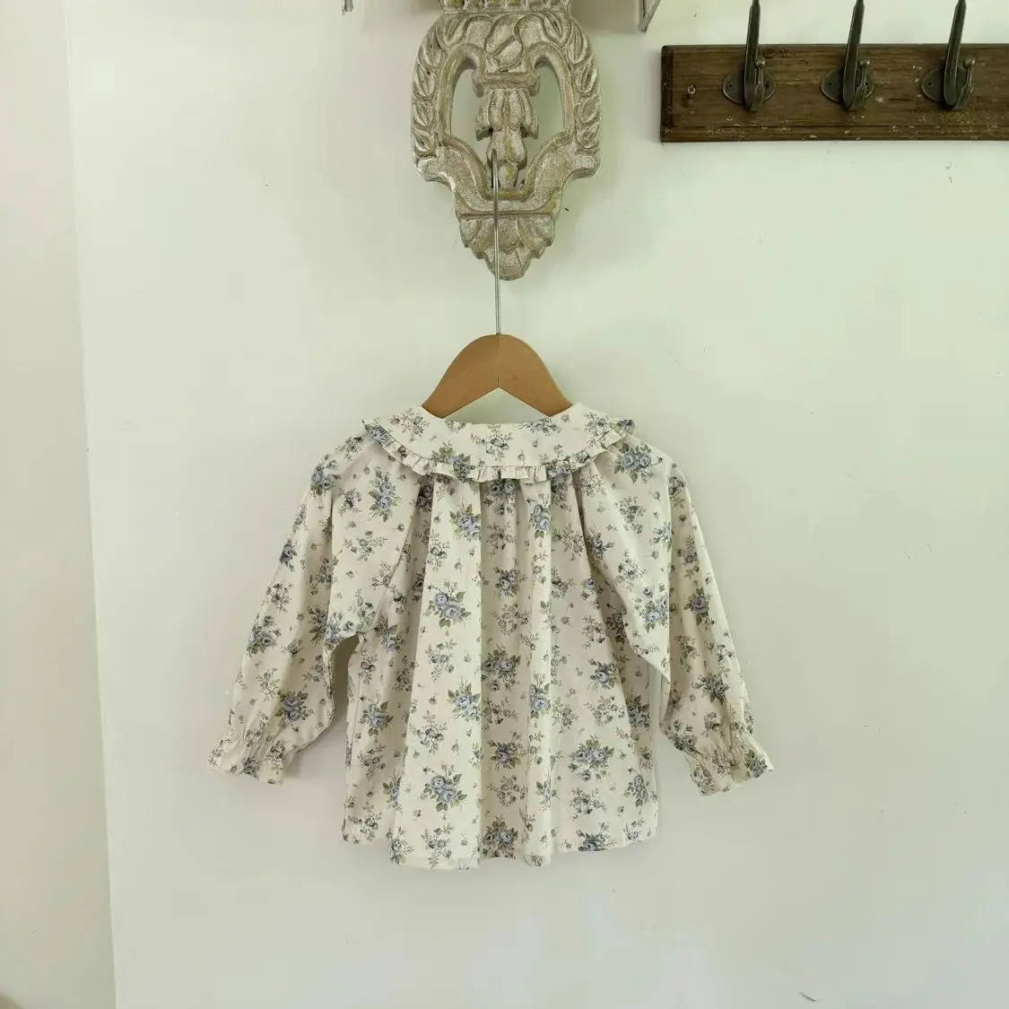 Baby Girls Rose Blouses New Spring Autumn Cotton Blouse Toddler Kids Clothing 2-7Y