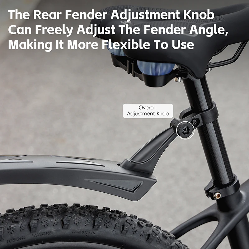 WEST BIKING Bicycle Fender Mountain Bike Mudguard Set MTB Universal Reflective Mud Protector 26-27.5 lnch Bicycle Accessories Bicycle Fender