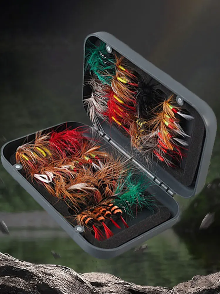 Fly Fishing Lures with Box 6