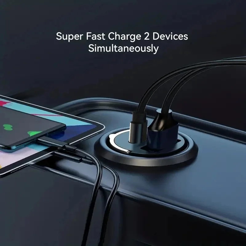 USB Charger Adapter Mini USB C Car Super Fast Charging For iPhone 15 Pro Max 14 13 Xiaomi Samsung Huawei