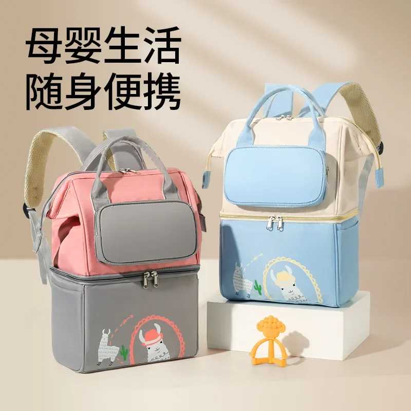 Heat Insulation Lunch Bags Leak-proof Breast Milk Cooler Bag with Stroller Hanging Design New Portable Mother Feeding Bottle Bag
