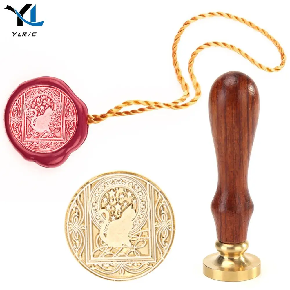 Wax Seal Stamp Space Wax Stamp DIY Sealing Diameter 3cm Animal Sealing for Halloween Christmas Thanksgiving
