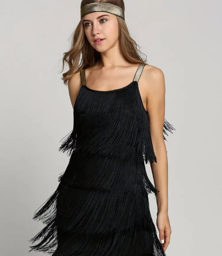 

Fringed Sleeveless A-line Skirt Dress