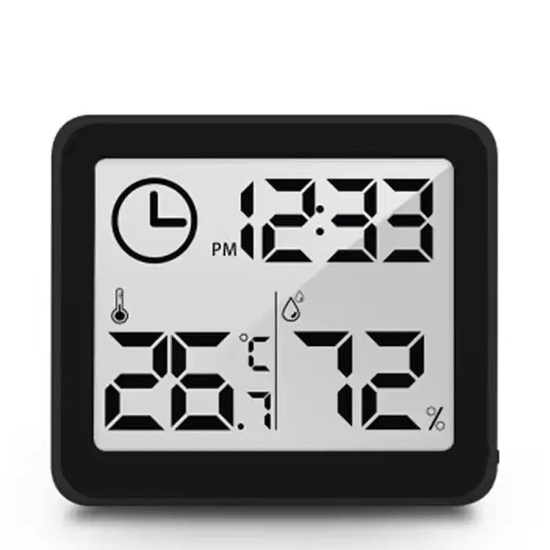Digital Thermometer Hygrometer Wall Clock