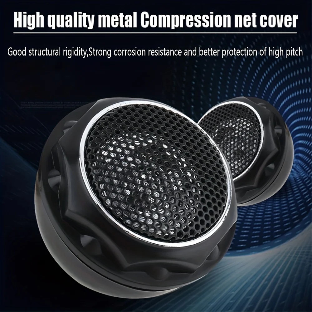 280W(2pcs*140W) Car Tweeters With Filter Stereo Speakers Music Soft Dome Balanced Car Tweeters Audio Silk Film Speaker Boxes
