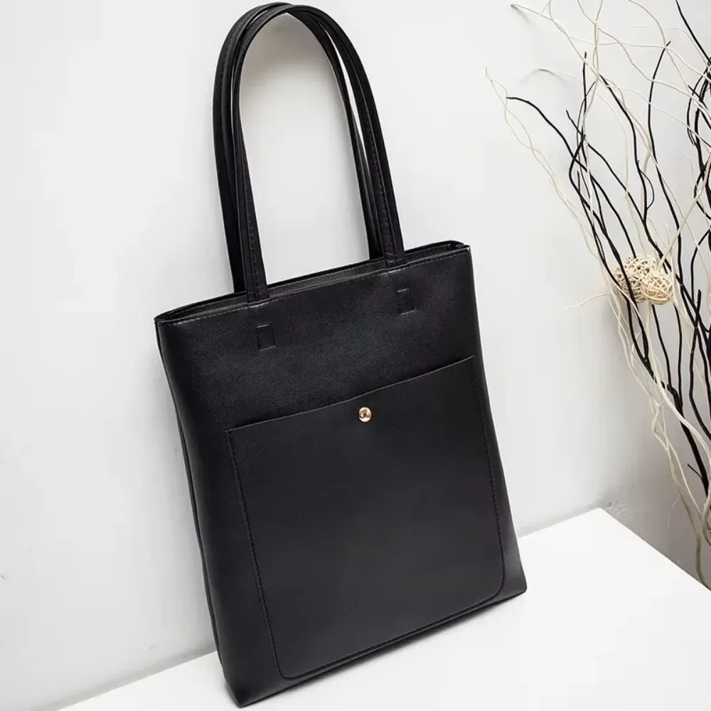 Fashion Tote Bags Women's Bags Solid Color Niche Design Axillary Bag Leisure Versatile High Capacity Trend Commuter Shoulder Bag