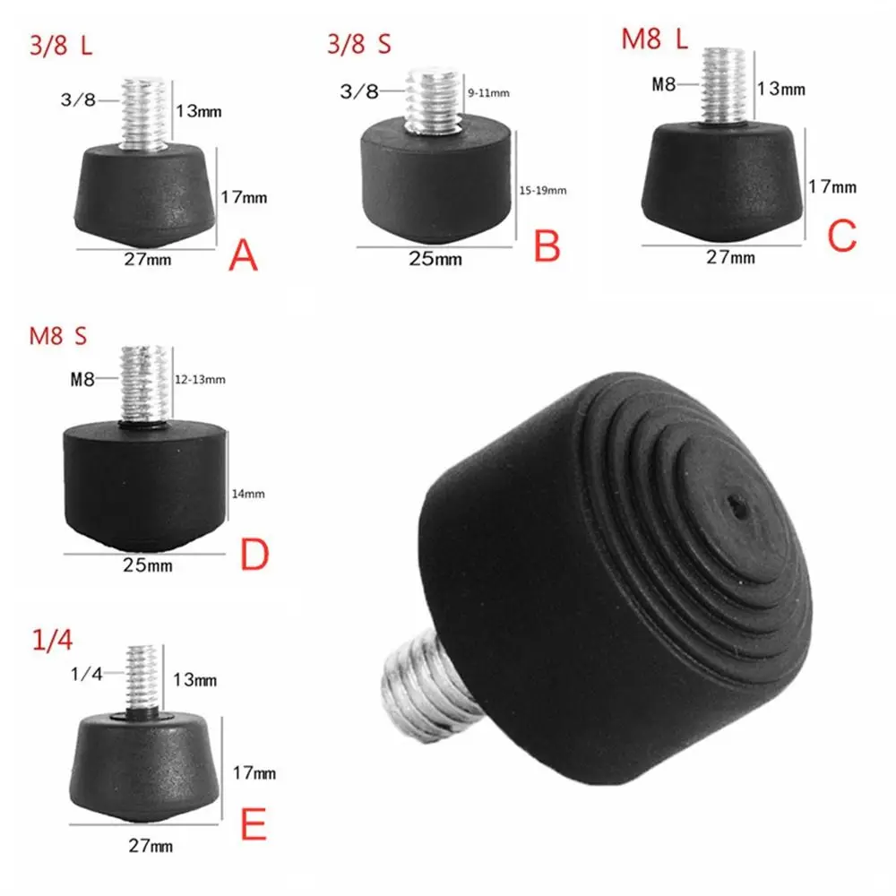 Universal Anti-slip 3/8 or 1/4 Inch Tripod Monopod Rubber Foot for Benro Gitzo Manfrotto Tripod Monopod tripod foot pad