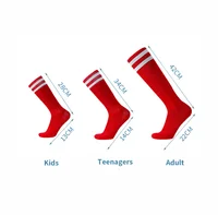 Chaussettes de Football à rayures blanches et noires pour hommes, adolescents, enfants, garçons, au-dessus du mollet, Baseball, Rugby, athlétiques, femmes et filles 3