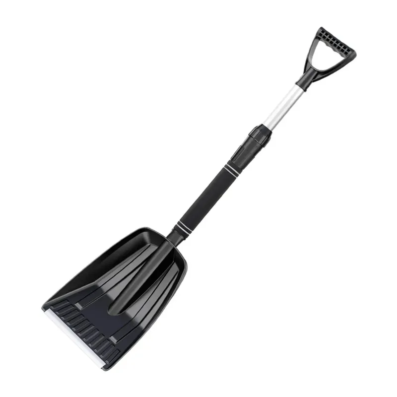 Snow Shovel Multifunctional with Ergonomic Handle Aluminium Alloy PP Portable