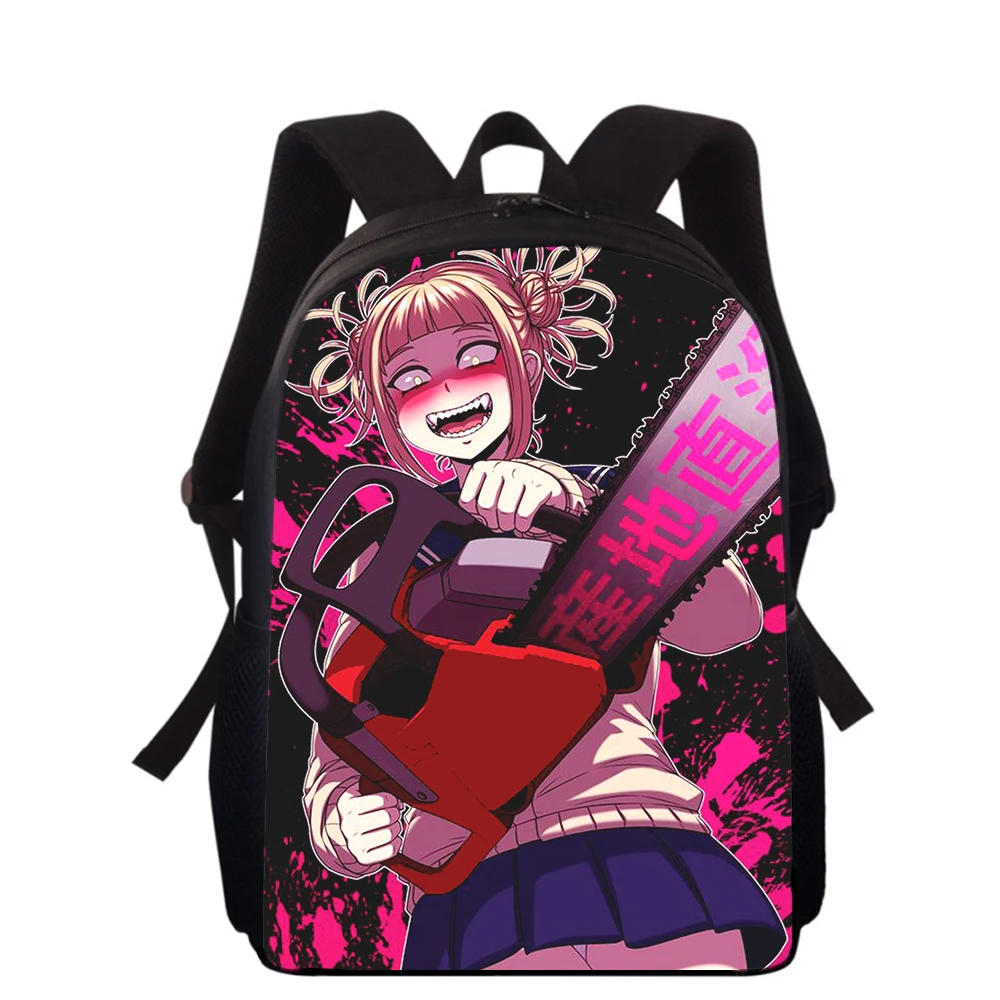 Anime My Hero Academia HIMIKO Toga 15” 3D Kids Backpack Primary School Bags for Boys Girls Back Pack Students School Book Bags