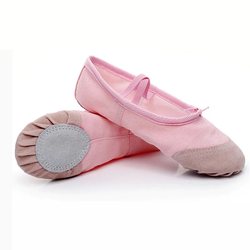USHINE-zapatillas de Ballet planas para niña y mujer, zapatos de