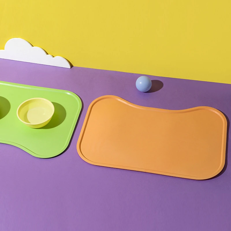 Title 1, Silicone Placemat Pet Feeding Dog Cat Bowl Food...