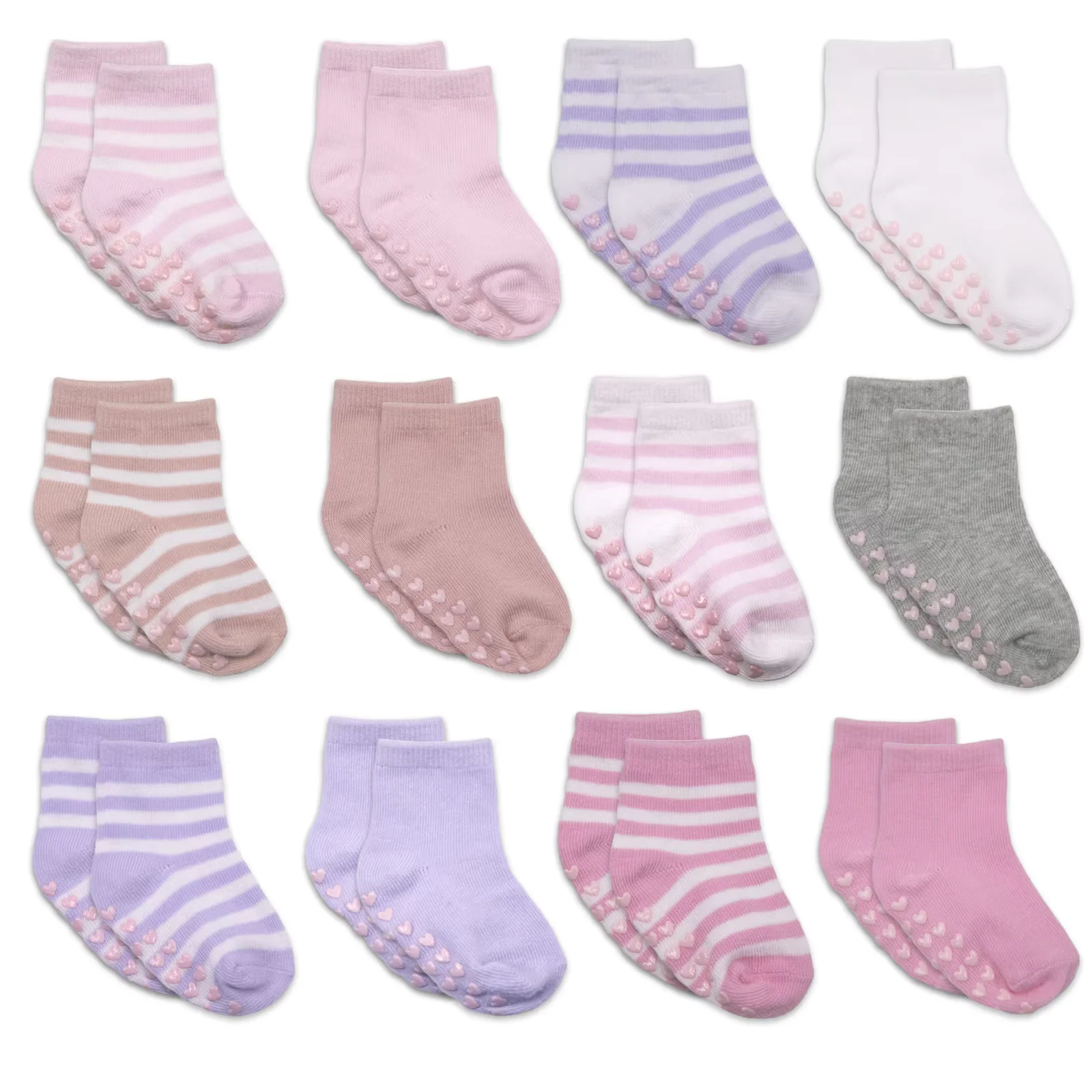 12 Pairs/lot 0 to 4 Yrs Cotton Children's Anti-slip Non Skid Socks For Boys Girl Floor Kid Sock With Rubber Grips Four Season 2