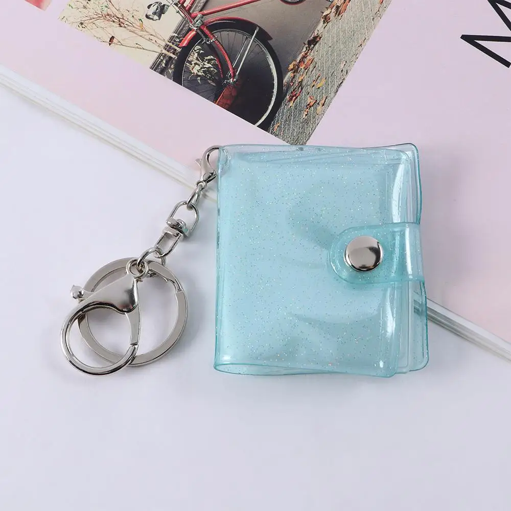 Photo Album Lover Albums Pendant Pictures Storage Photo Holder Interstitial Card Bag Card Book Keyring 1 2 Inch Photo Album Keychain