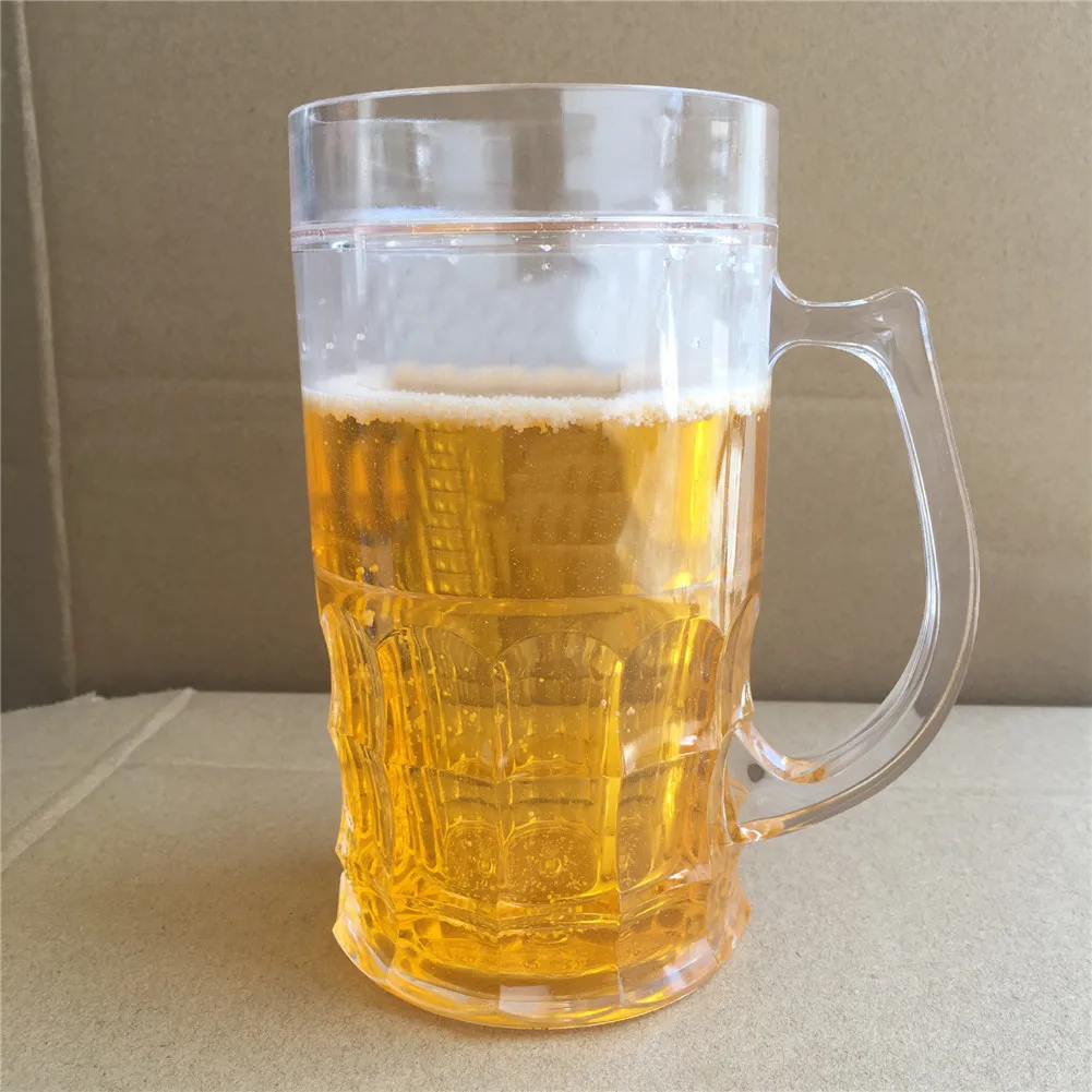 Acrylic Fake Beer Mug With Tricky Double Wall Capacity 500Ml