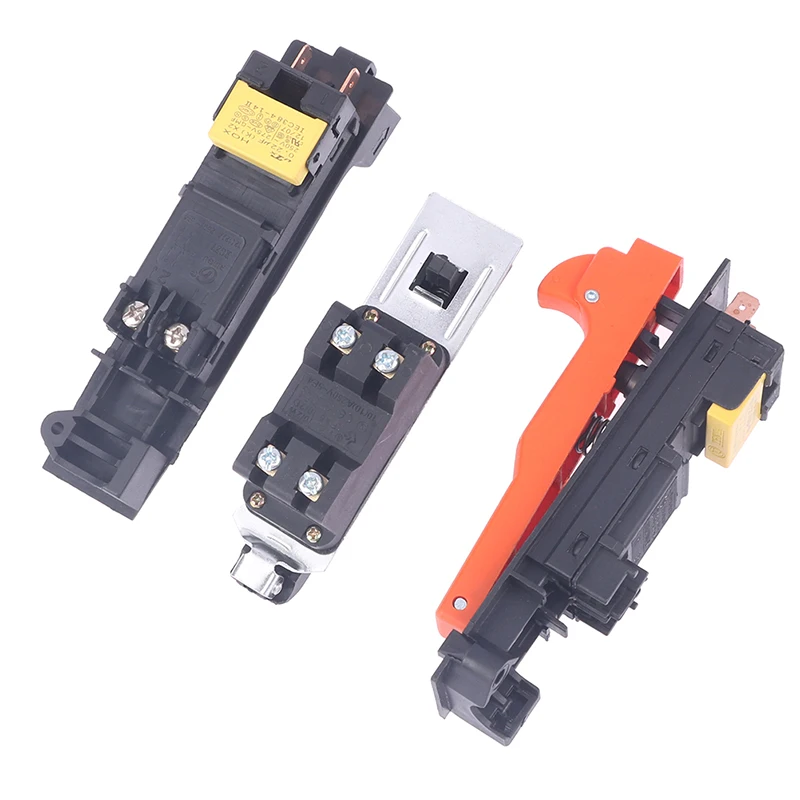 전기 공구 잠금 장치, AC 250V, 8, 10, 12, 18A 트리거 스위치, 180/230 각도 연마기, 1 개