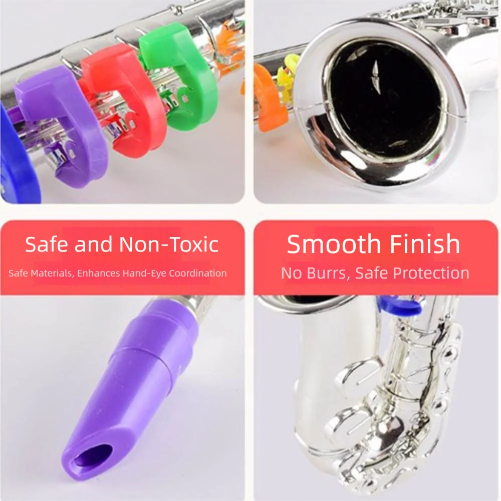 Silver Gold Kids Saxophone Toy Four-tone Teaching Aids Musical Instruments Instruments Horn Simulated Musical