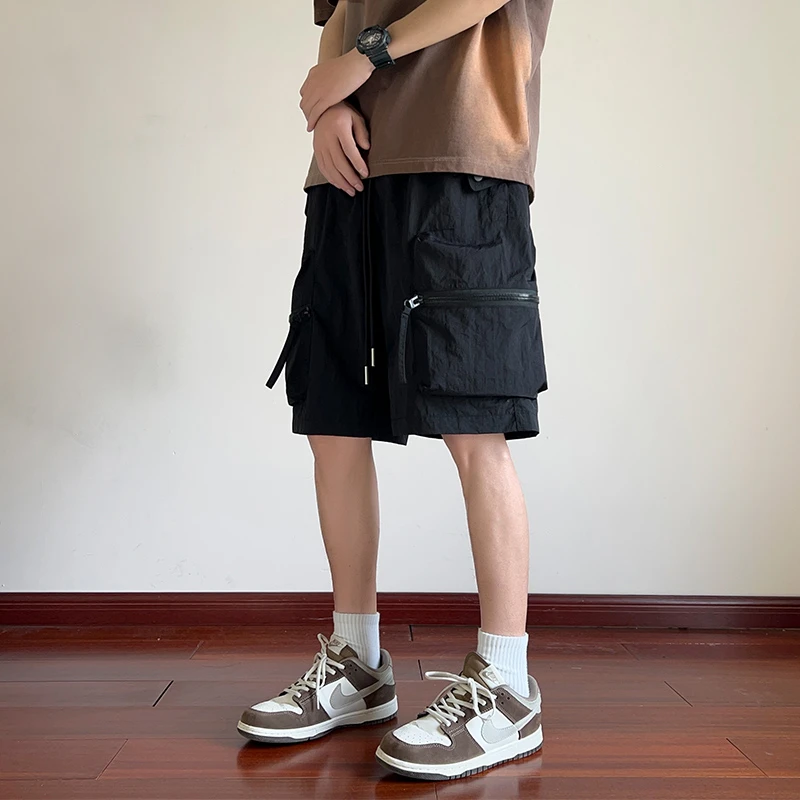 Men's Outdoor Casual Shorts 2024 Summer New Loose Anti-Wrinkle Quick-drying Tooling Five Shorts