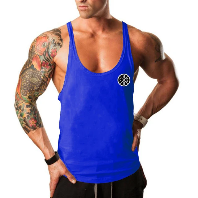 New Arrival Gym Shark Men's Loud Mouth Stringer Tank Top, Gymshark  Bodybuilding and Fitness Singlets Sports Muscle Shirt - AliExpress