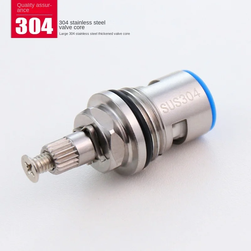 304 Stainless Steel 1/2" Replacement Ceramic Disc Tap Valve Quarter Turn Cartridges Bathroom Faucet Accessory Water Tap Valve