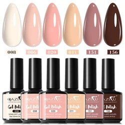 Milk Tea Collection: 6 - Piece Gel Nail Polish Set (Milk tea)