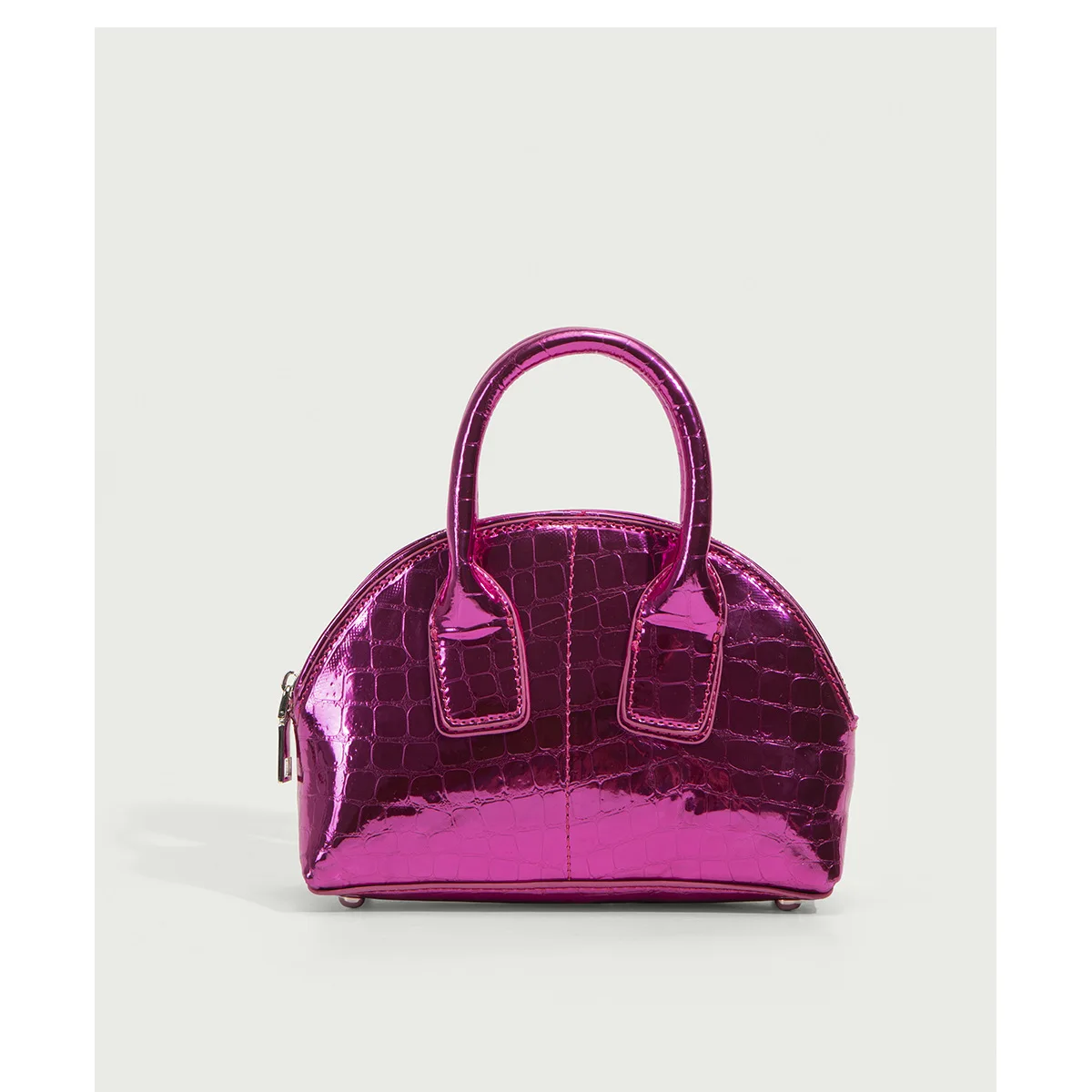 Women Handbags with Chain Bright Solid Color Fashion Trend Mini Handheld Diagonal Straddle Bag Shell Top Handle Bag for Female