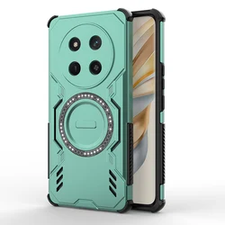 Armor Protective Heat Dissipation Magnetic Shockproof Phone Case Cover - HONOR Magic7 Lite (Green)