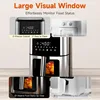 8.5QT with View Window Large Airfryer, 8-in-1 Digital Control, 400°F Temp Controls, Nonstick Dishwasher-Safe, Space-Saving 6