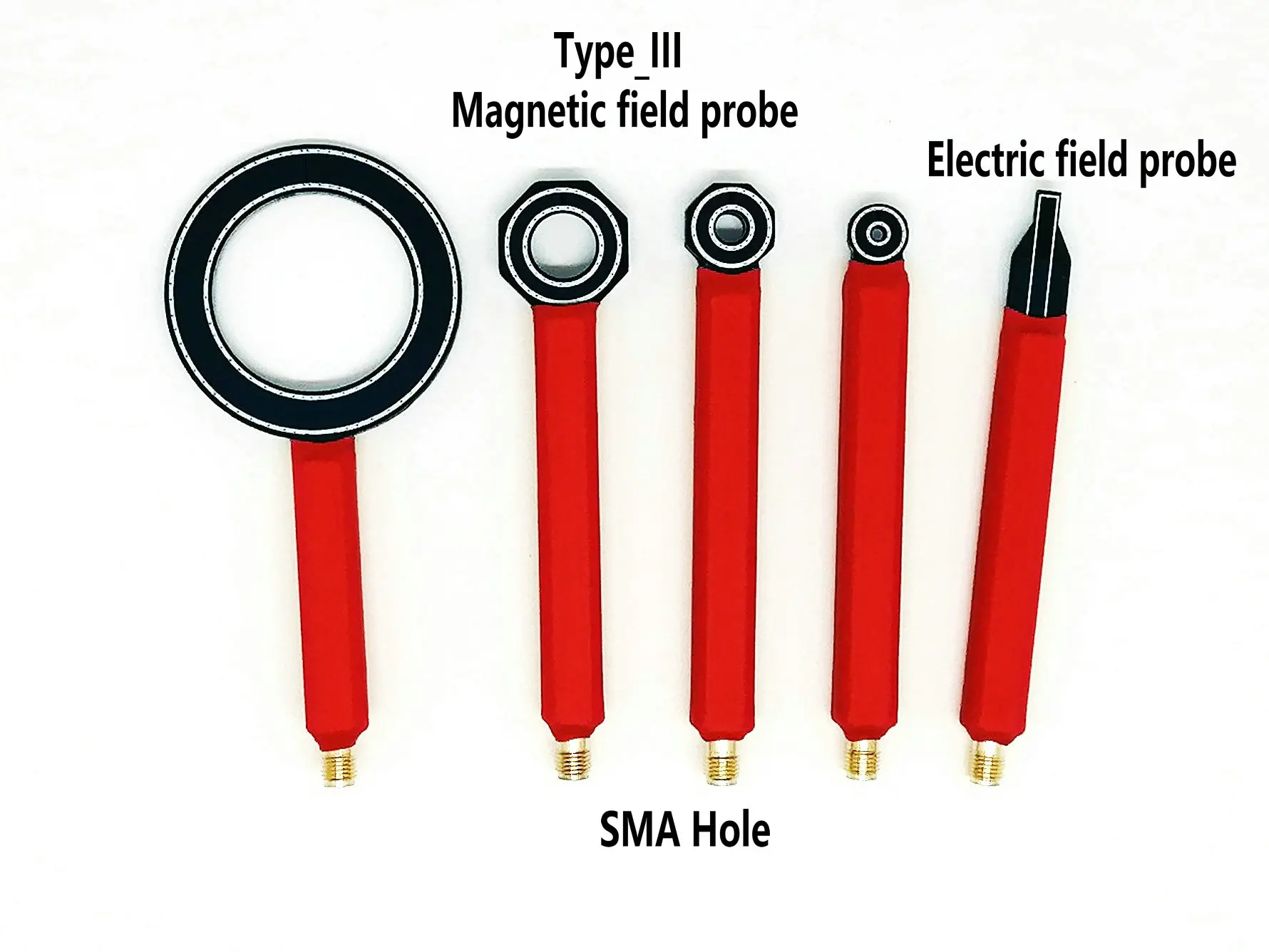Type_III 4LayerPCB structure oscilloscope probe Conducted emission&Space radiation Rectification Magnetic Electric-field Near-field Probe