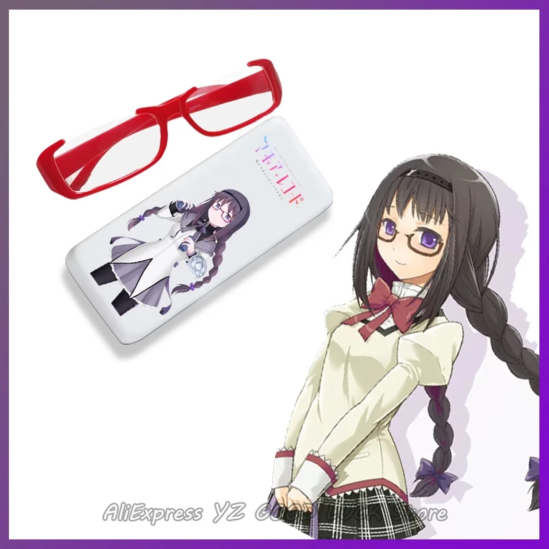 

Аниме Puella Magi Cos Madoka Magica Akemi Homura очки в стиле Косплей Аниме-очки Box для женщин девушек студенческие подарки