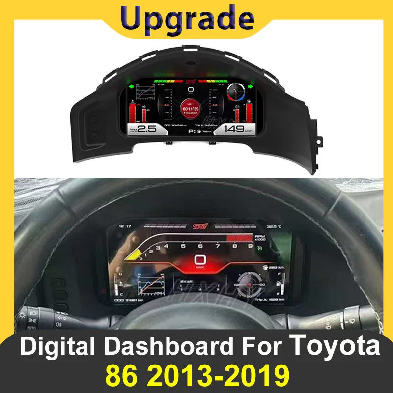 2026 último grupo de instrumentos LINUX Digital Original para coche para Toyota 86/Subaru BRZ 2013-2019 LCD Speedmeters reproductor de tablero 1