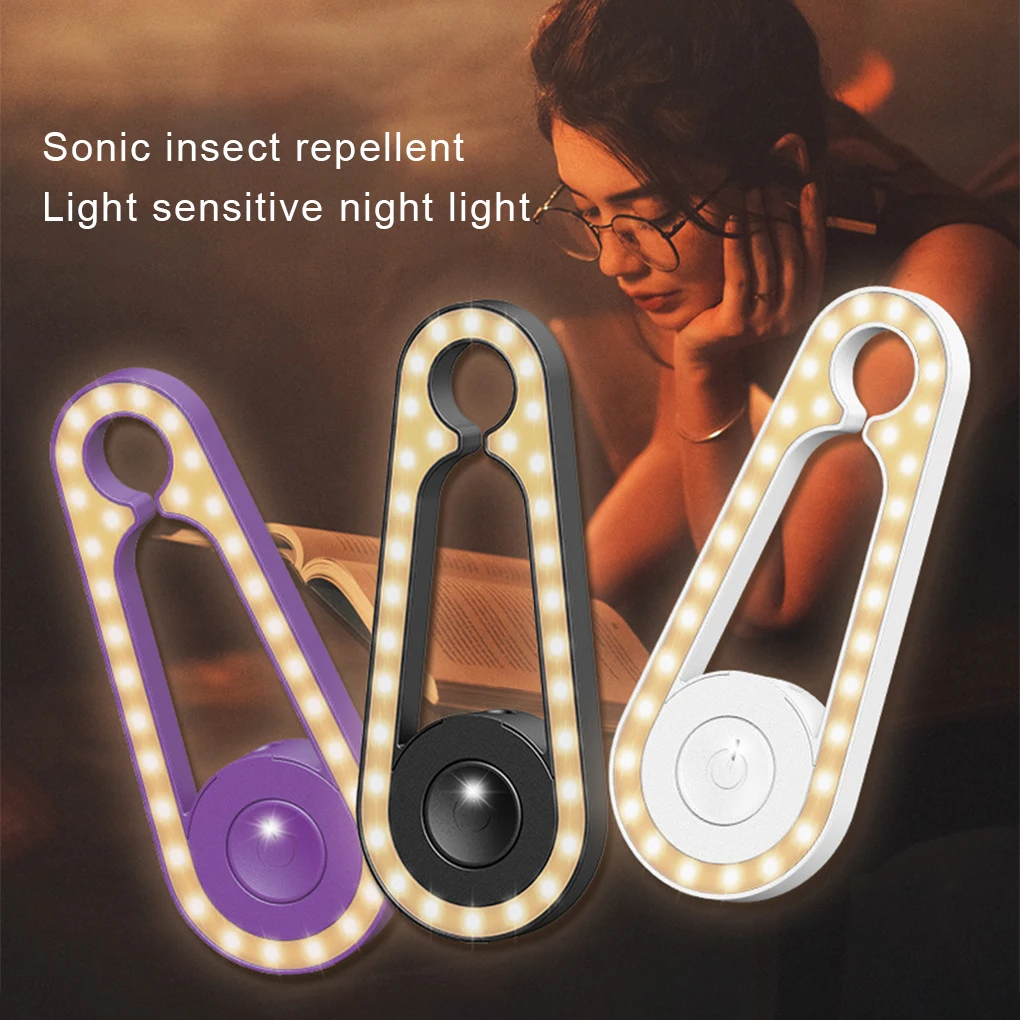 Repellente Per Insetti Ad Ultrasuoni Killer Elettronico Per Zanzare Indoor Nightlight Portable Household Insect Reject Insect Killer Tool