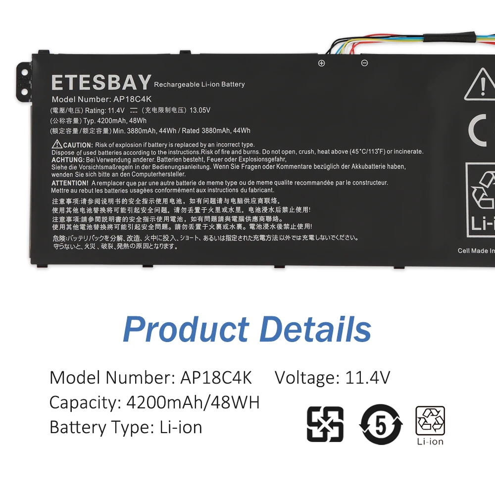 AP18C4K, 48WH, A515-43, A515-43G, A515-44, A515-44G, A515-56,
